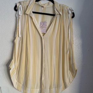 Yellow free people top. NWT